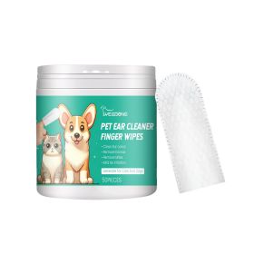YEGBONG Pet Ear Cleaning Finger Wipes, 50 Count